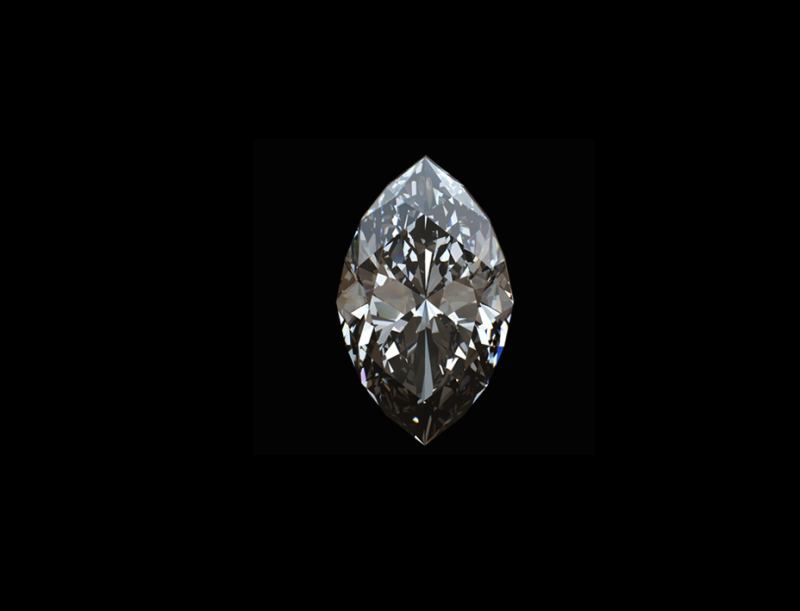 Marquise-cut Loose Diamond Stone, Colour: Colourless