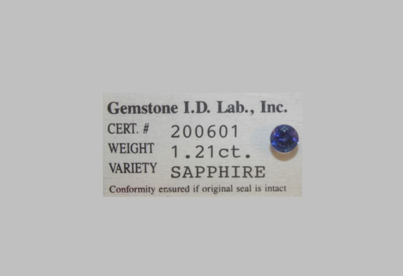 Brilliant Cut Loose Sapphire stone, Colour: Blue