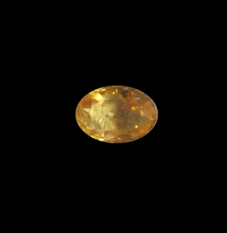 Oval Cut Loose Sapphire Stone, Colour: Yellow Golden