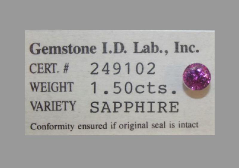 Round Diamond Cut Loose Sapphire Stone, Colour: Purple Pink