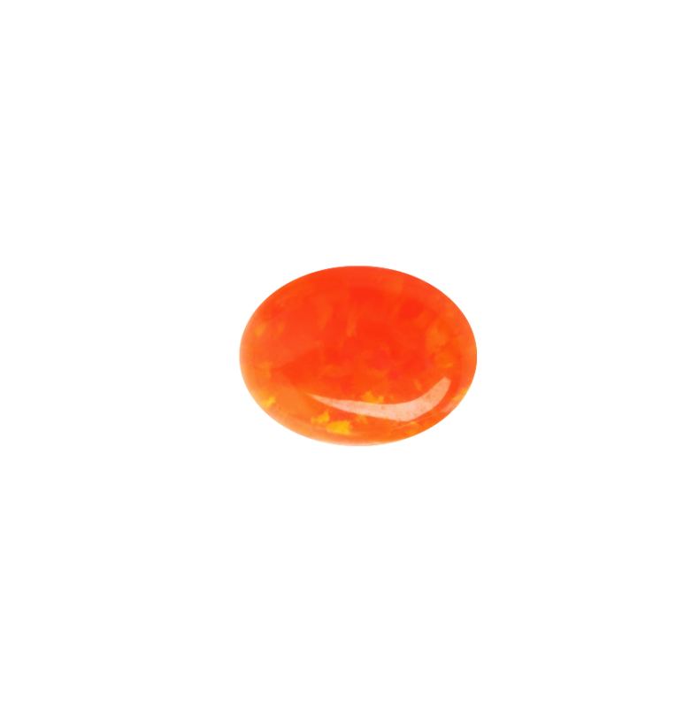 Oval-cut Loose Carnelian Stone, Colour: Orange