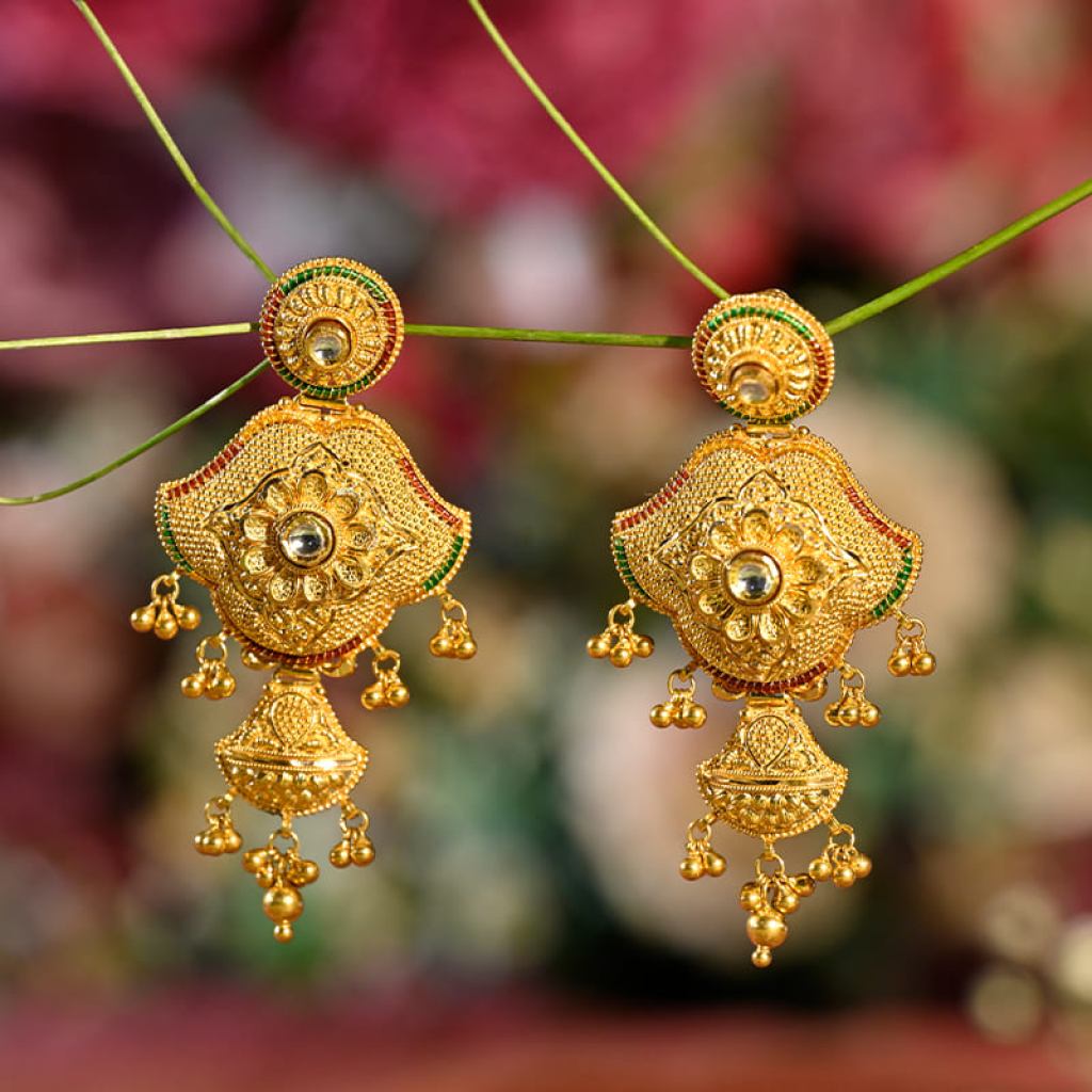 Luxury Yellow Gold Earrings for Women