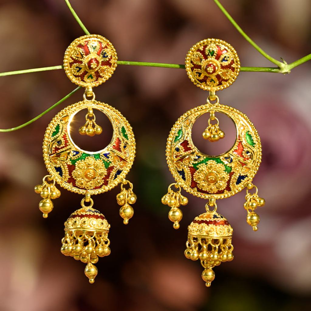 Luxury Yellow Gold Earrings for Women