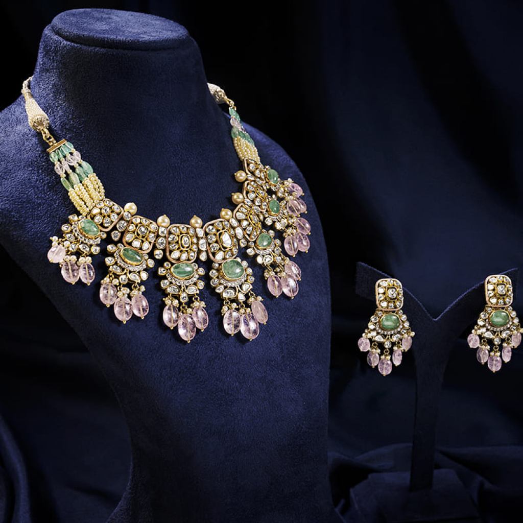 Designer Traditional Temple Jewelry Haram Bridal Necklace Set