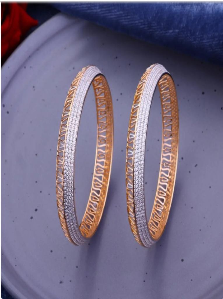 The Royal Heritage Bangle  Gold Finish