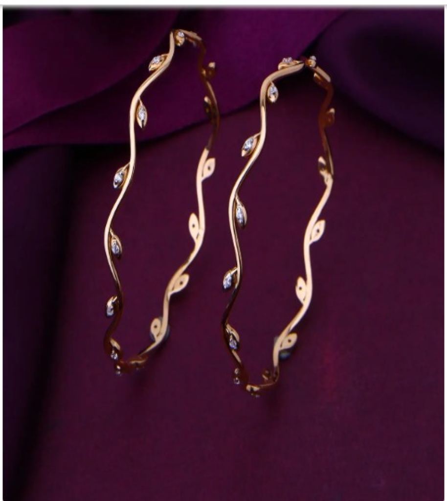 The Venetian Glow Bangle  Italian Gold Finish