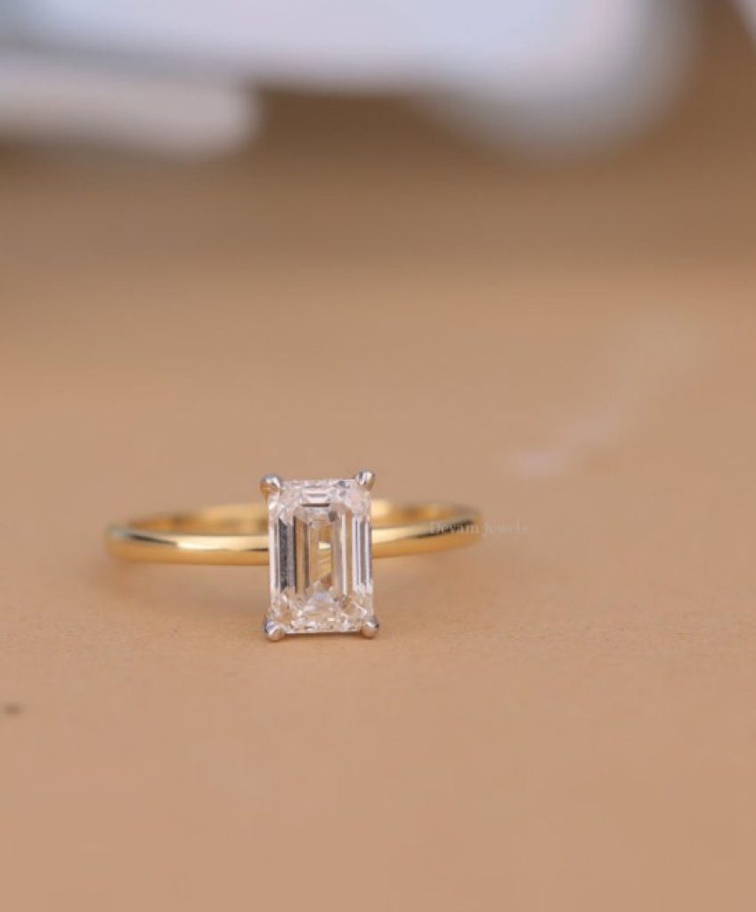 Emerald Cut Solitaire Women’s Ring