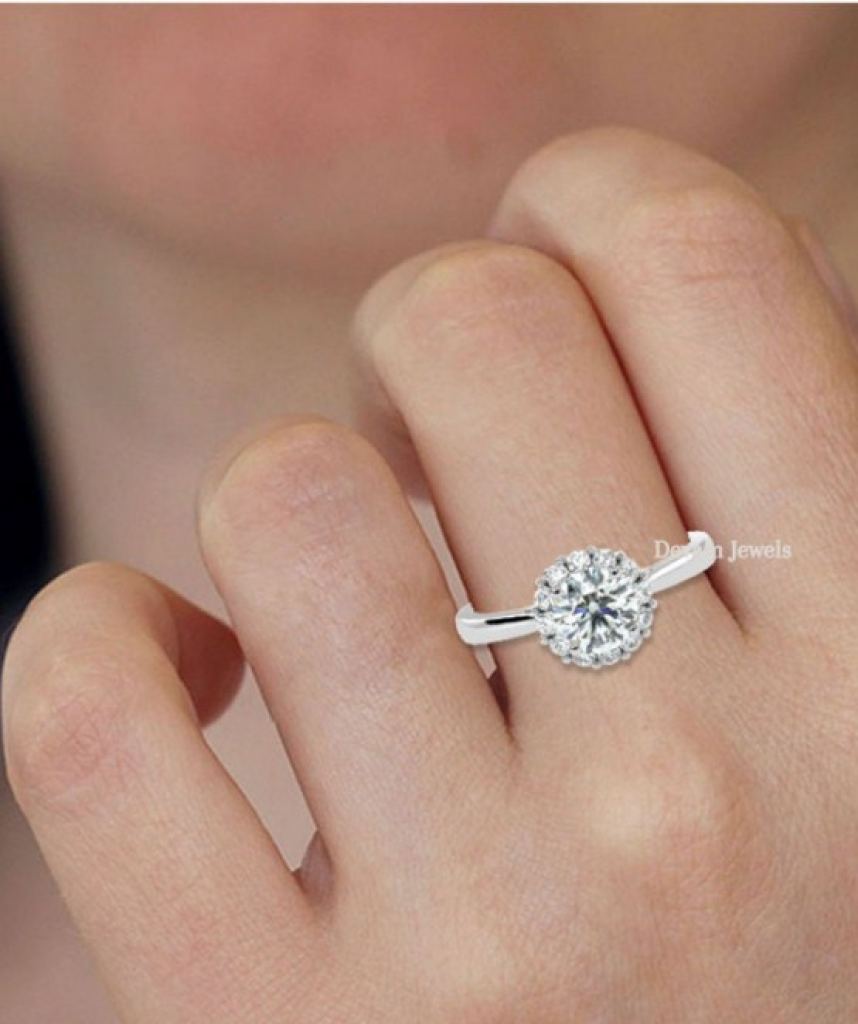 Solitaire Women Engagement Wedding Ring