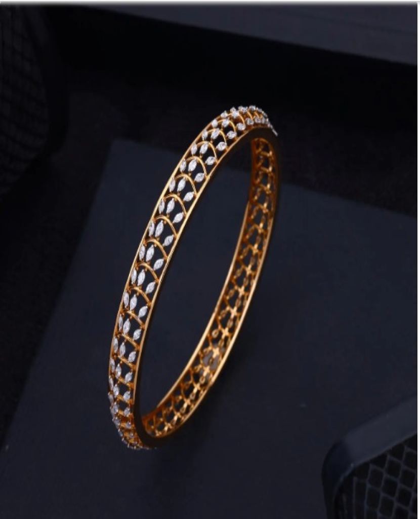The  Diamond Bangle  Real Diamond Elegance