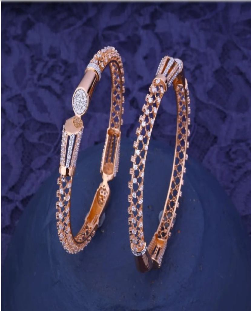 The Golden Horizon Bangle Gold Finish