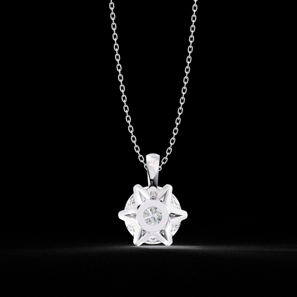 Timeless Elegance Classic Round Cut Diamond Pendant