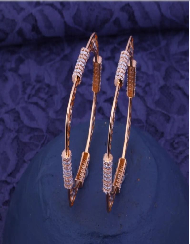 The Sunlit Elegance Bangle Gold Finish