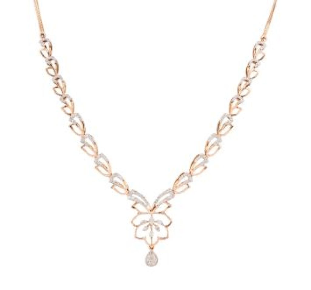 Royal Antique Gold Necklace with Traditional Carving