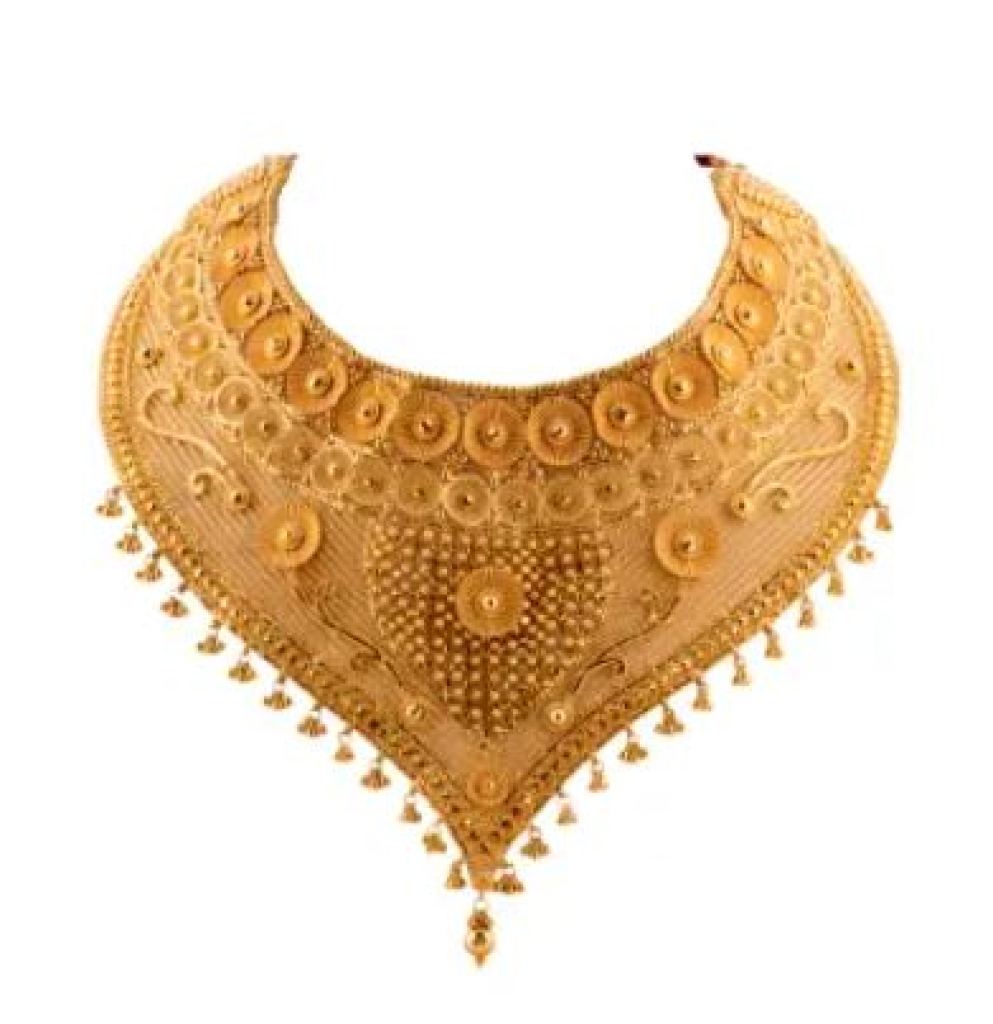 Traditional Temple Designer Royal Antique Gold Jewelry Necklace