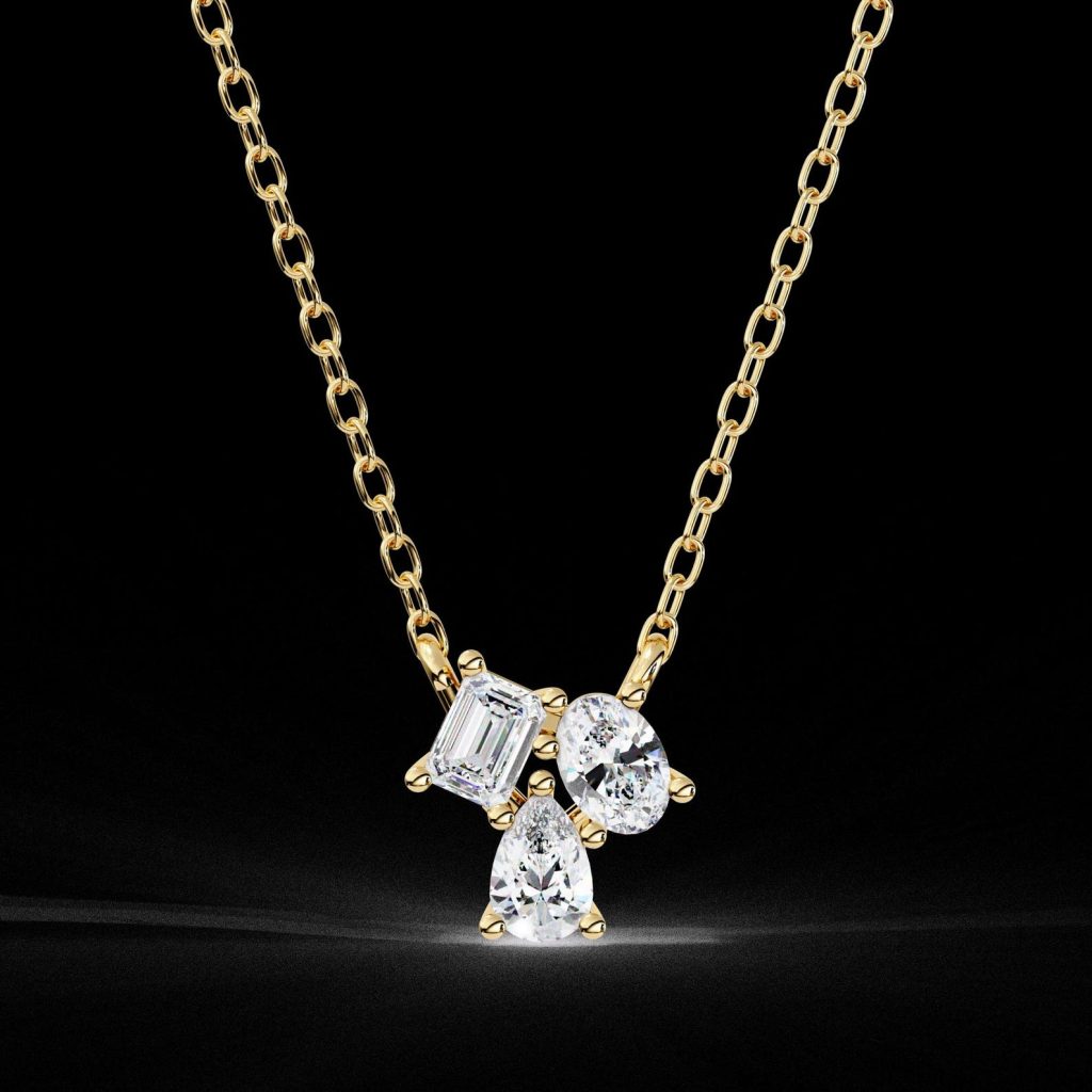 Triple Radiance Diamond Pendant