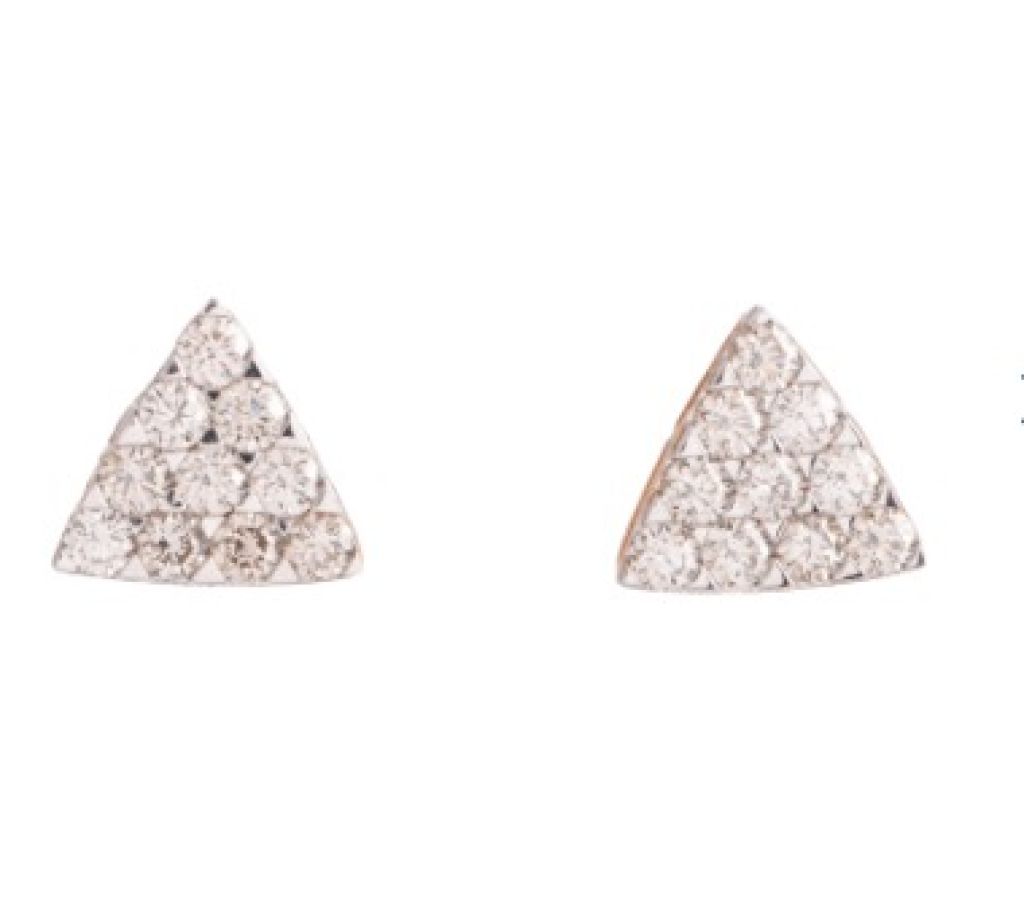 Triangular Diamond Spark Stud