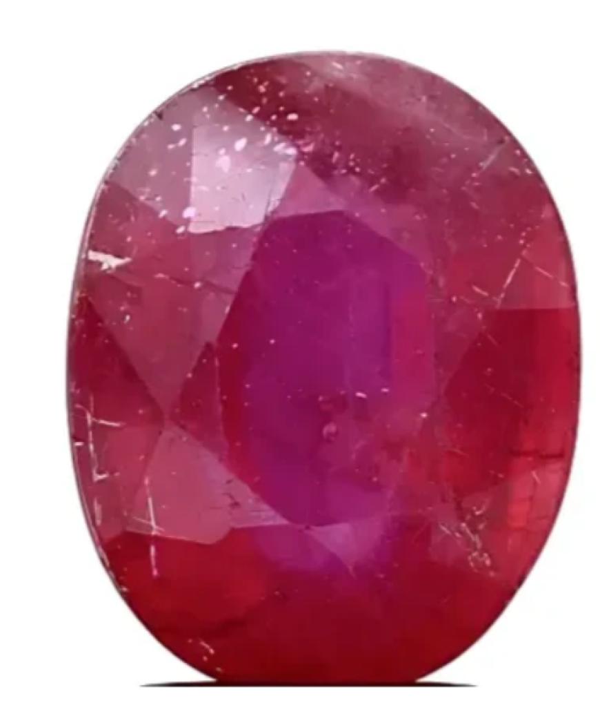 3.23 Carat Heat-Treated Natural Ruby with Vivid Crimson Color