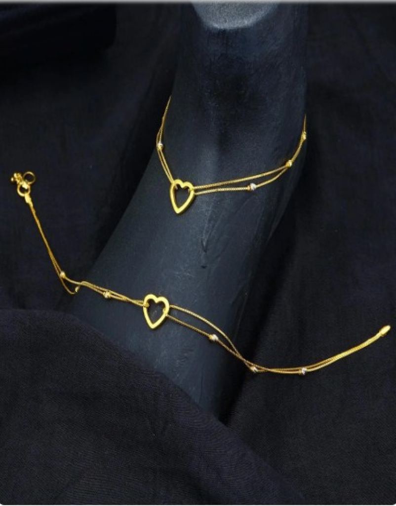 Heart Shape Fancy  Anklets