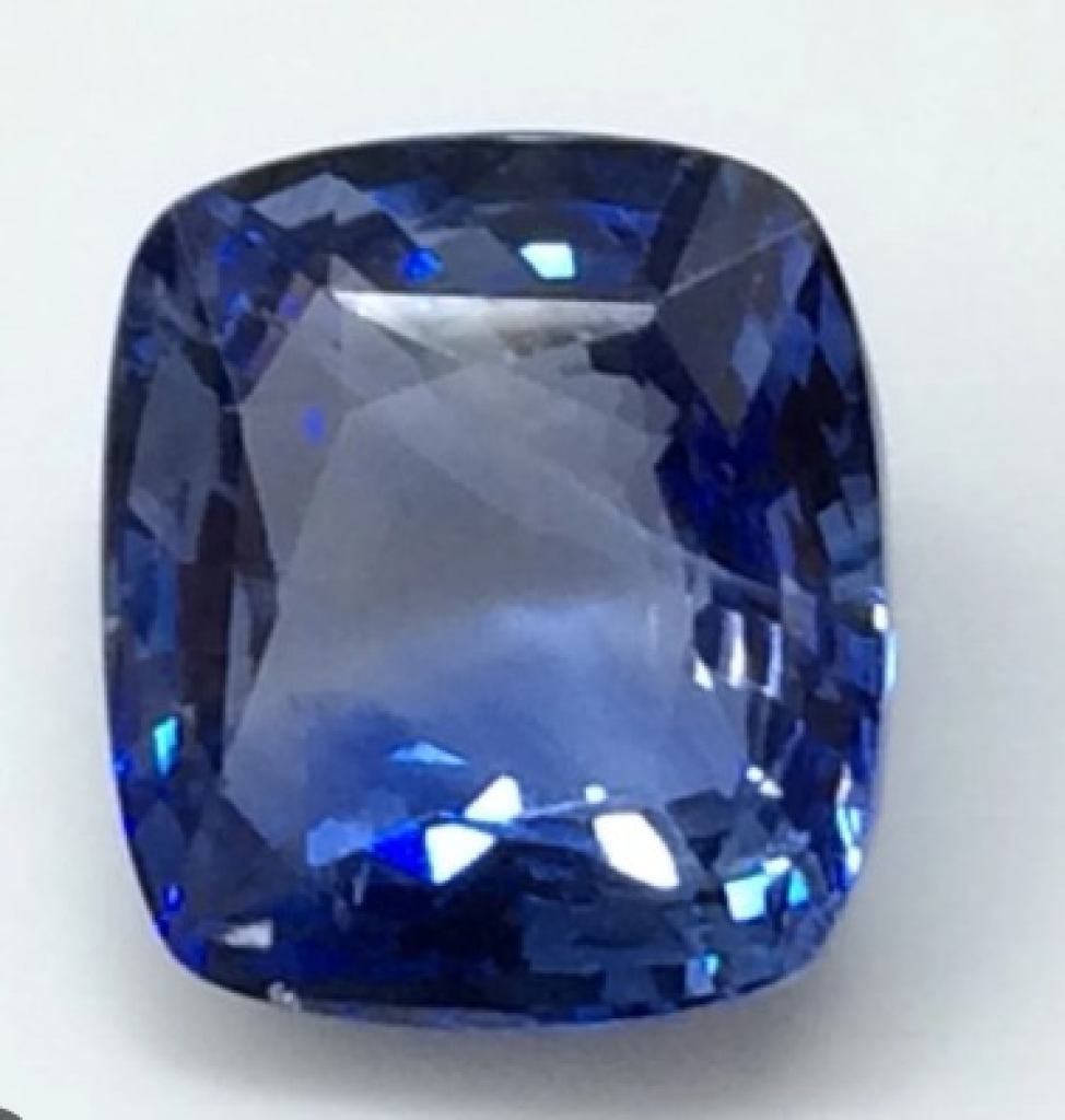 Imperial Cushion Cut Blue Sapphire  Premium Heat-Treated Stone