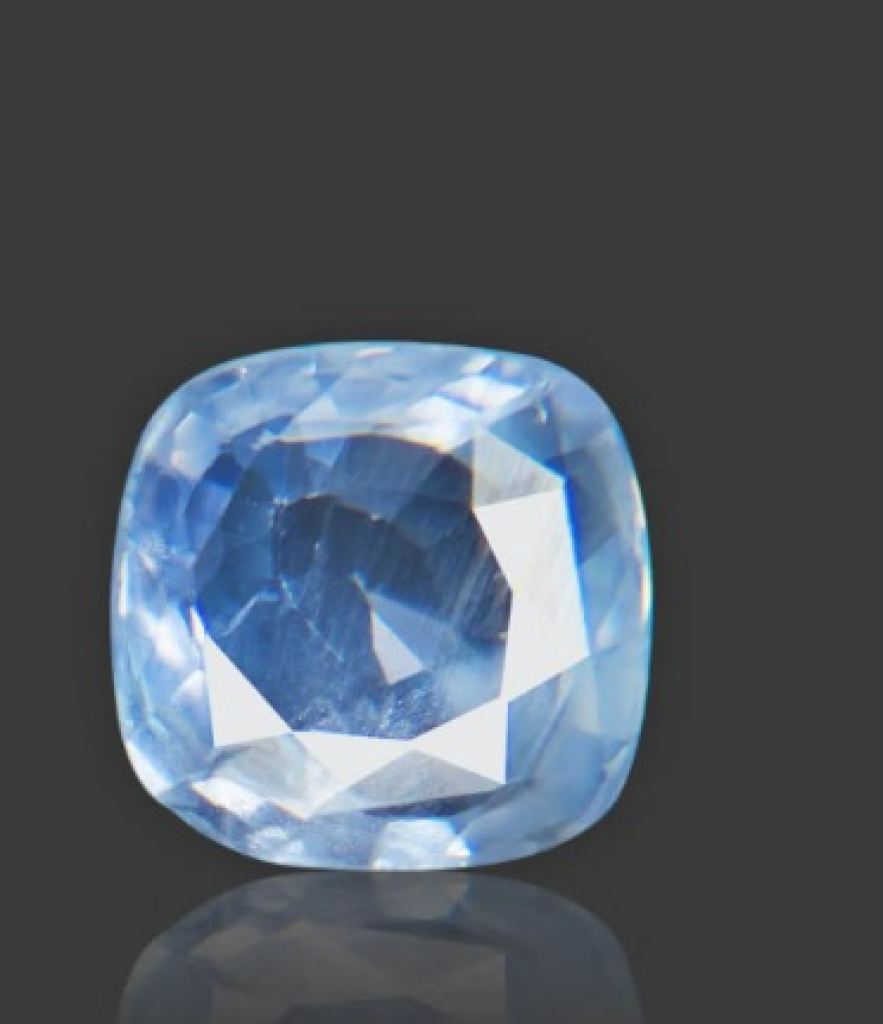Radiant Cushion Cut Blue Sapphire