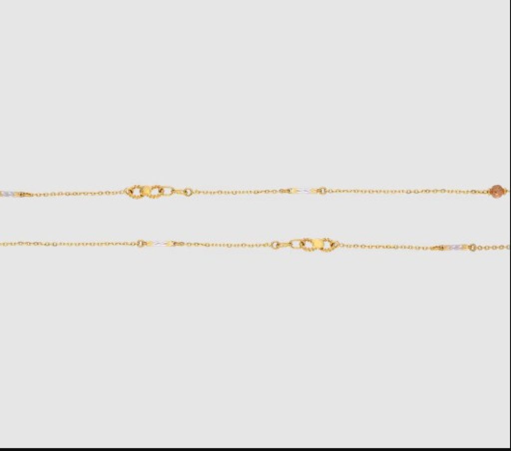 Stylish Designer Light Weight Gold Anklets