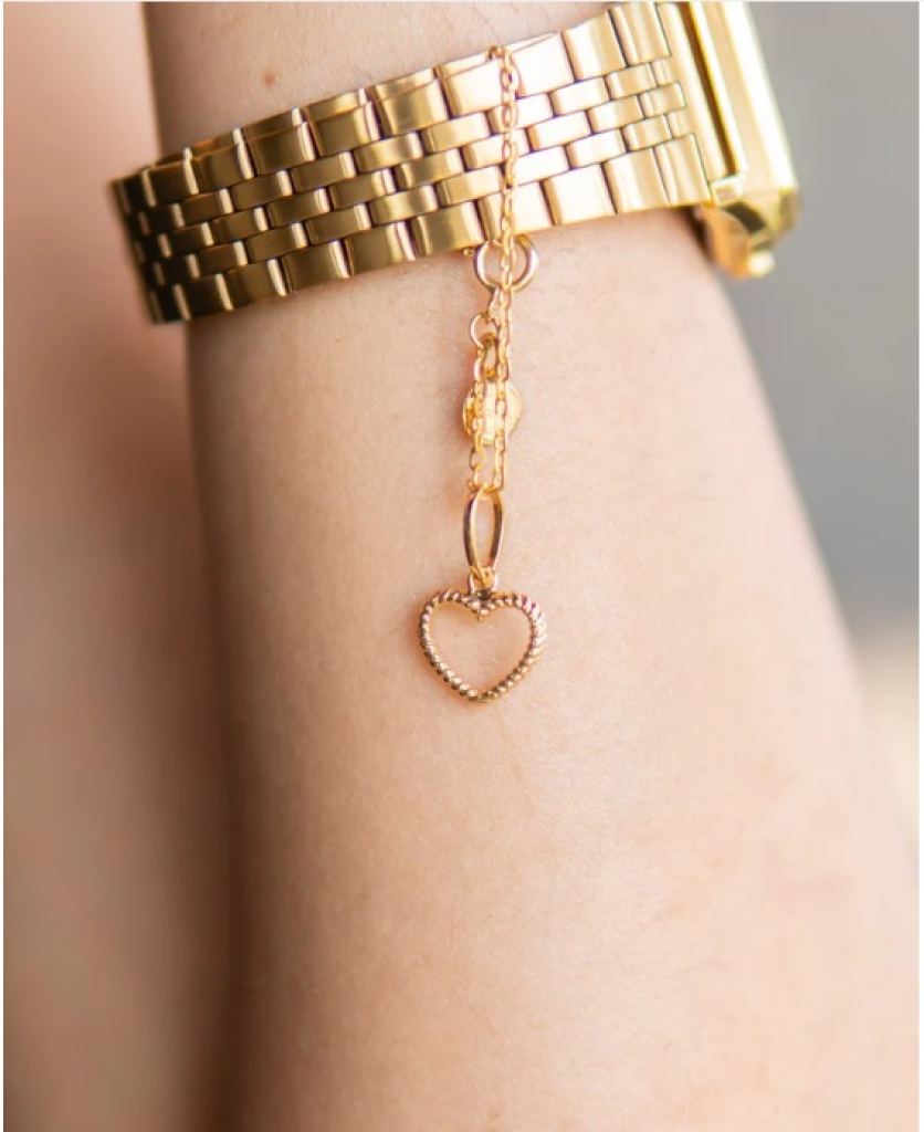 Braided Heart Charm Pendant