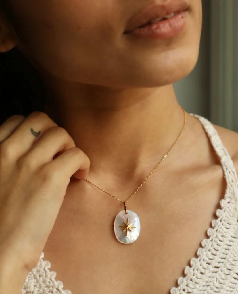 Mother Of Pearl Star Pendant