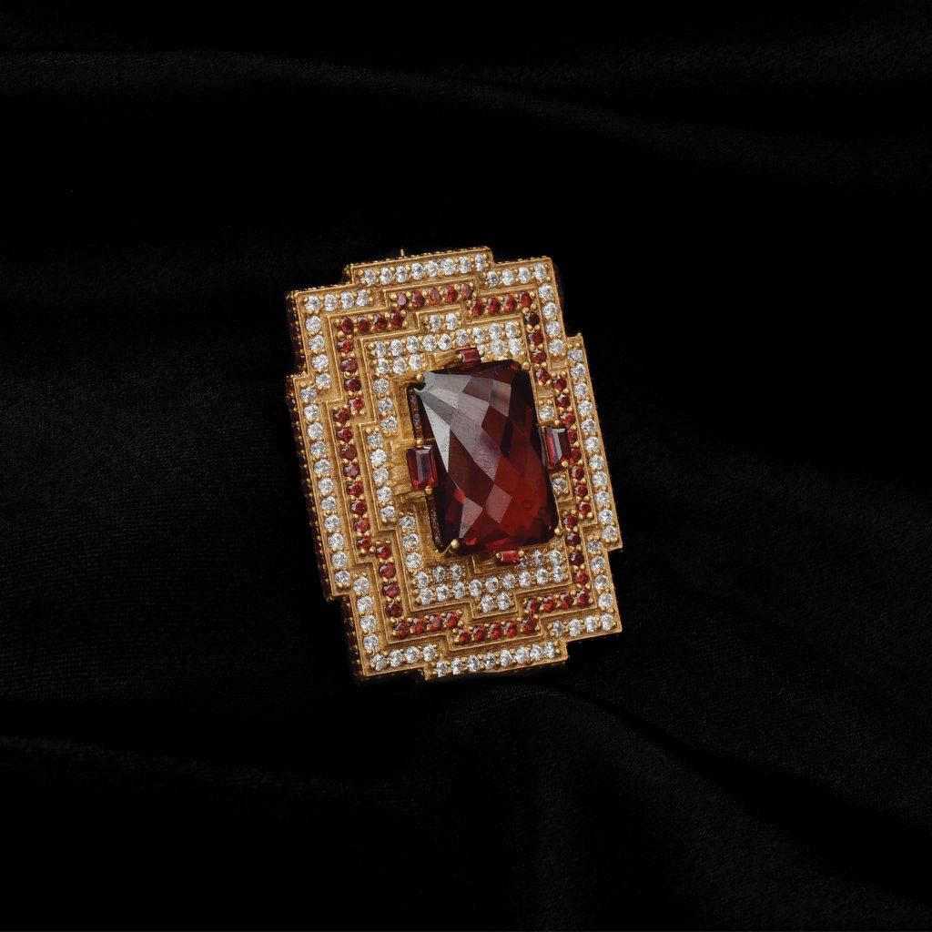 Crimson Majesty Brooch