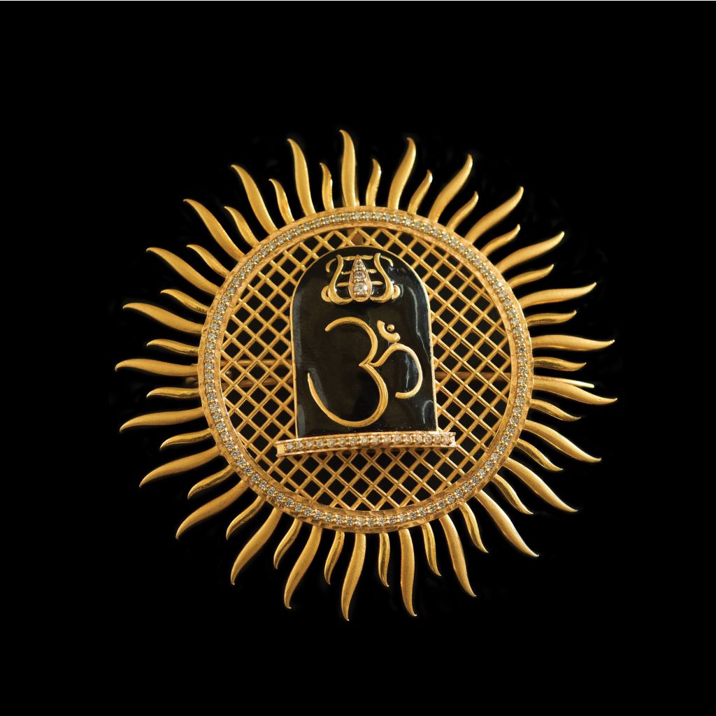 The 22k Eternal Om Brooch for Men