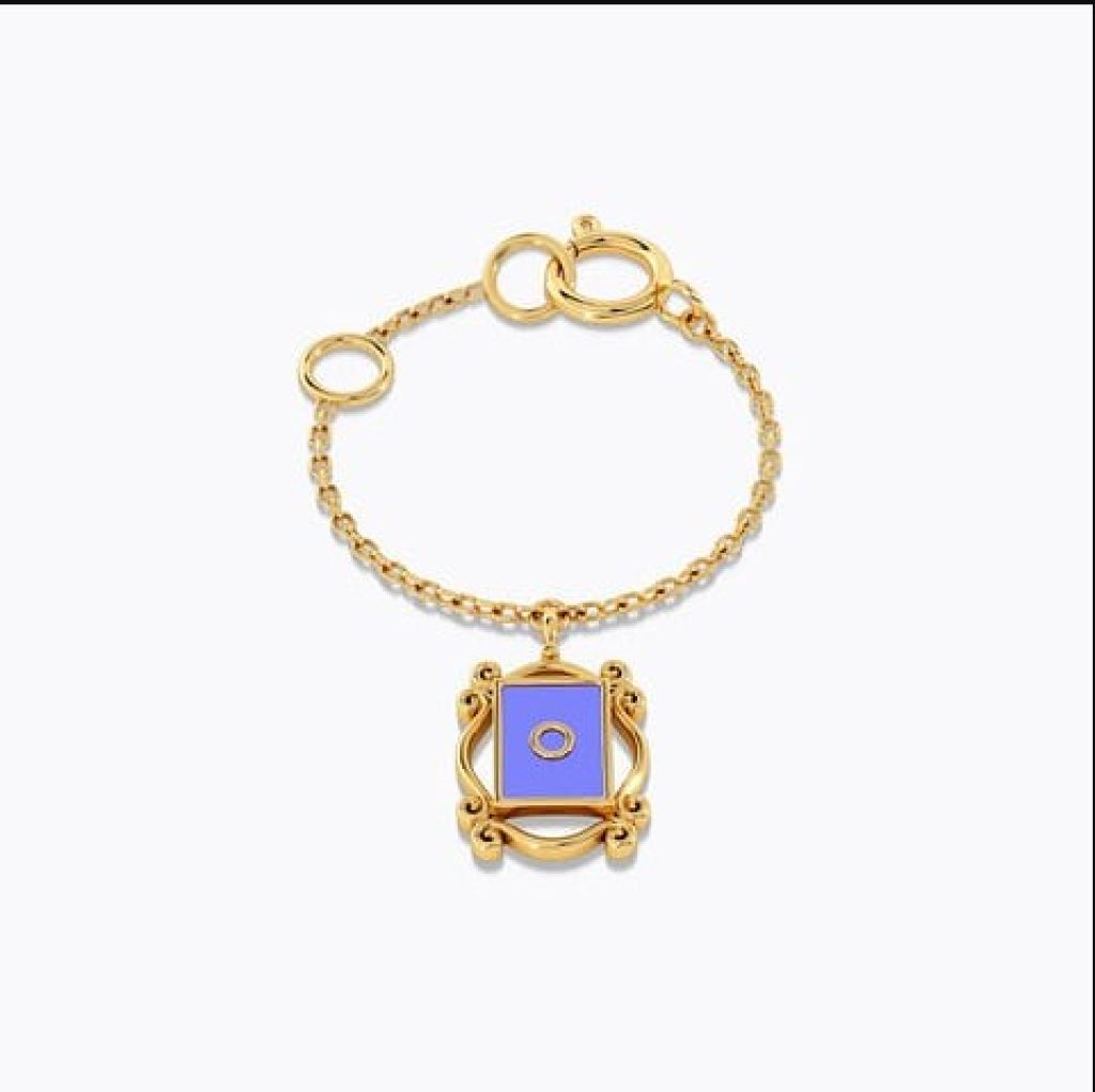 Elegant Gold-Plated Charm Bracelet