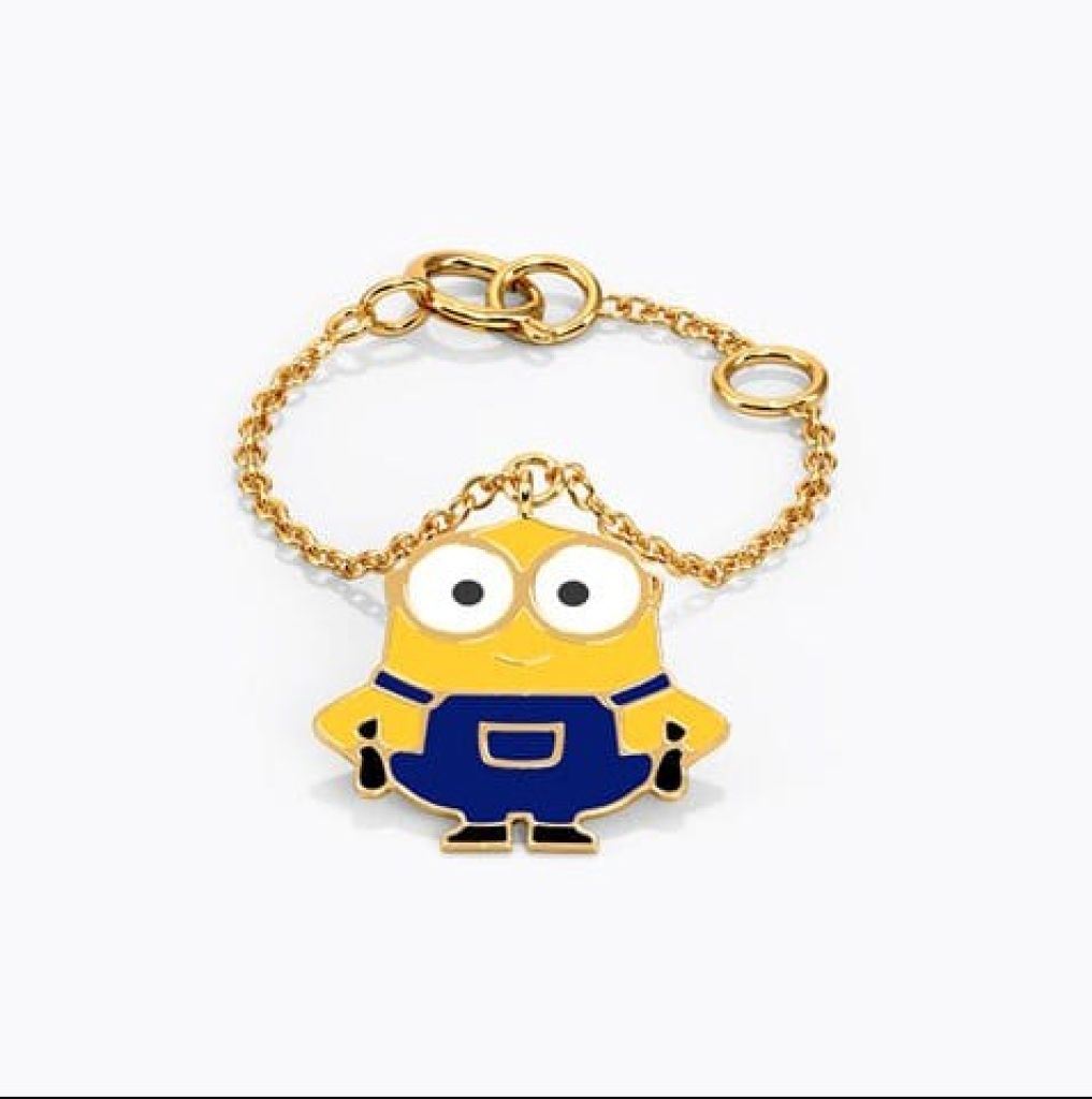 Fun Minion Gold Watch Charm