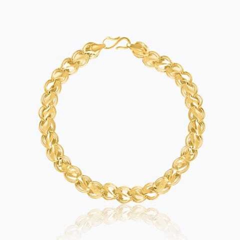 Lotus 22Kt Gold Men's bracelet