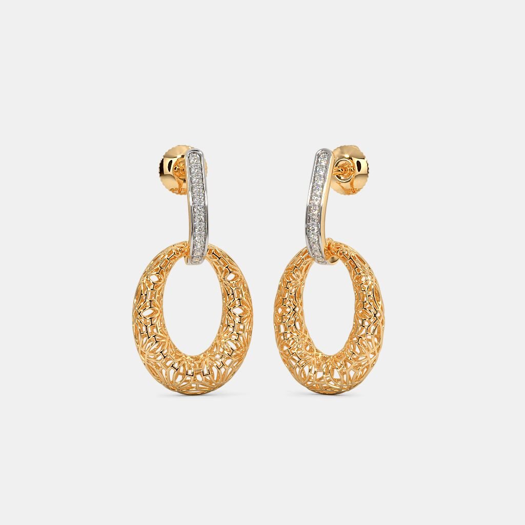 Luxury Filigree Loop Earrings with CZ Detail