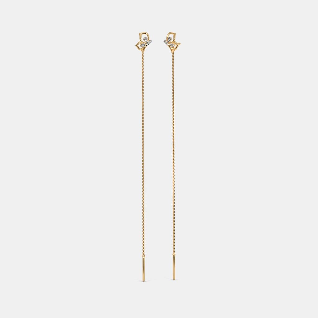 Twilight Shine Gold-Plated Chain Earrings