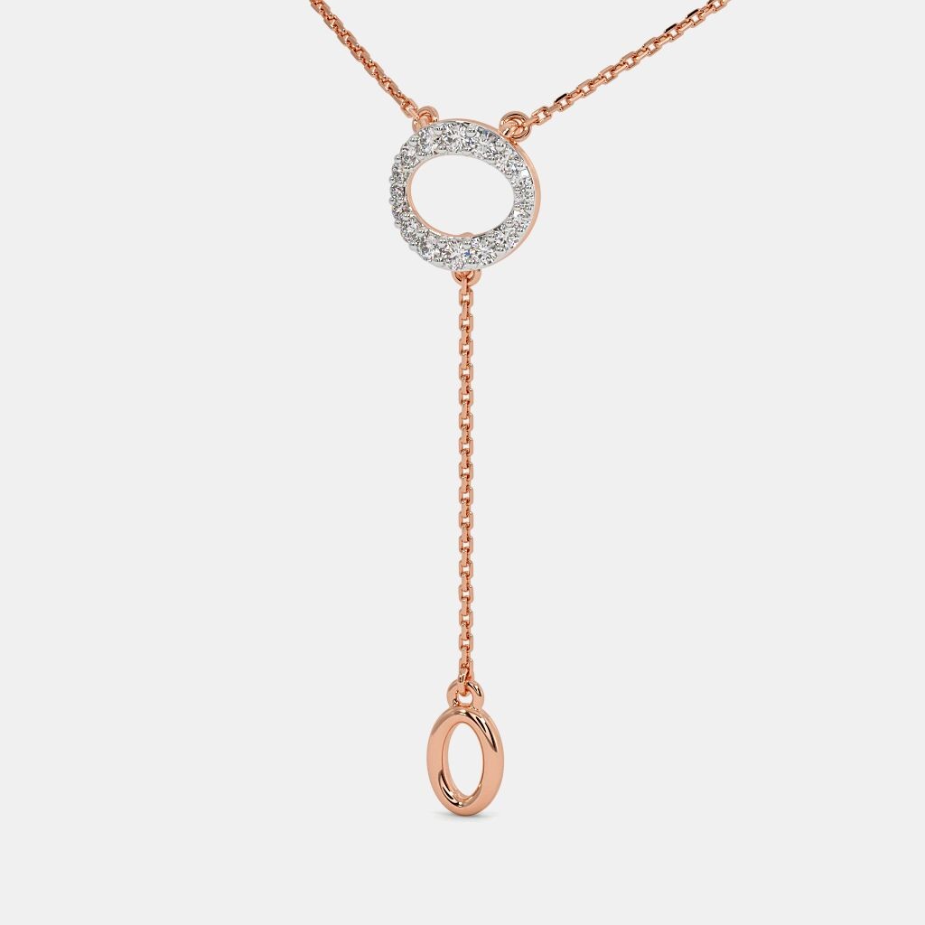 Rose Gold Lariat Necklace