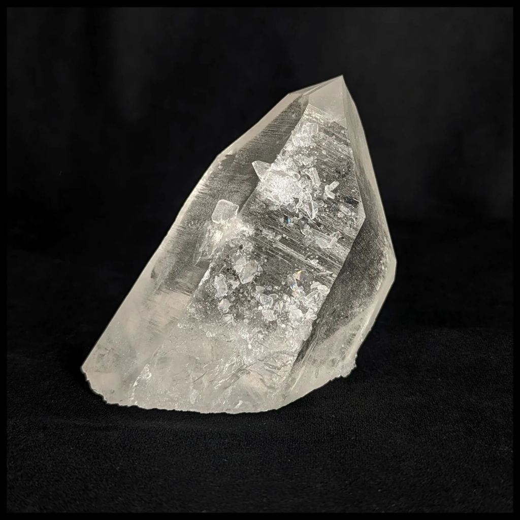 A beautifully sculpted clear quartz