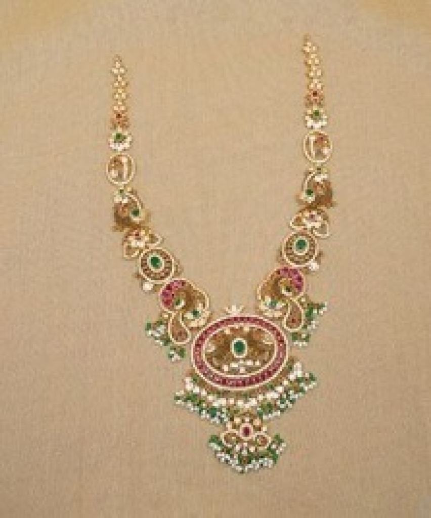 Multi-Stone Temple Necklace