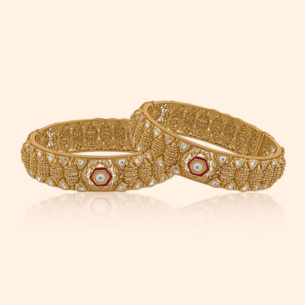 Regal Segment Gold Bangle