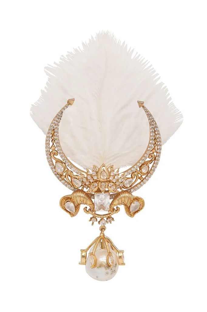 Gold Plated Swarovski Brooch