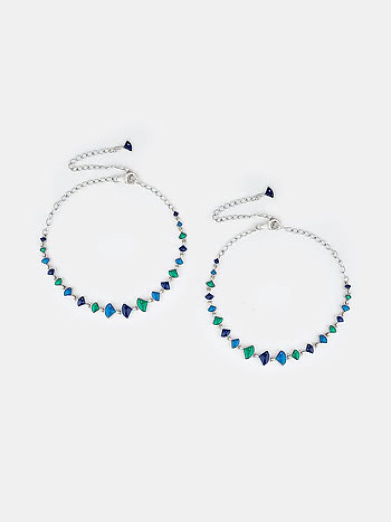 Owning My Spontaneous Adventures Anklet in 925 Silver