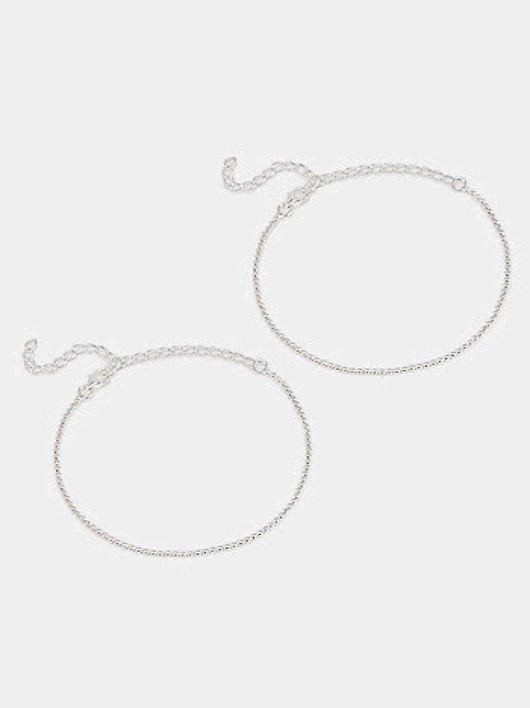 Lumen minimal Anklets in 925 Silver