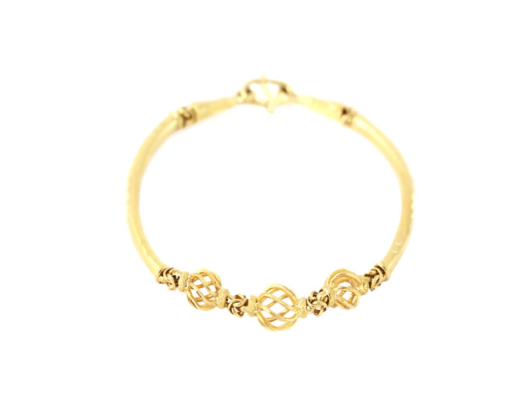 Classic Golden Yellow Bracelet, 18k Yellow Gold