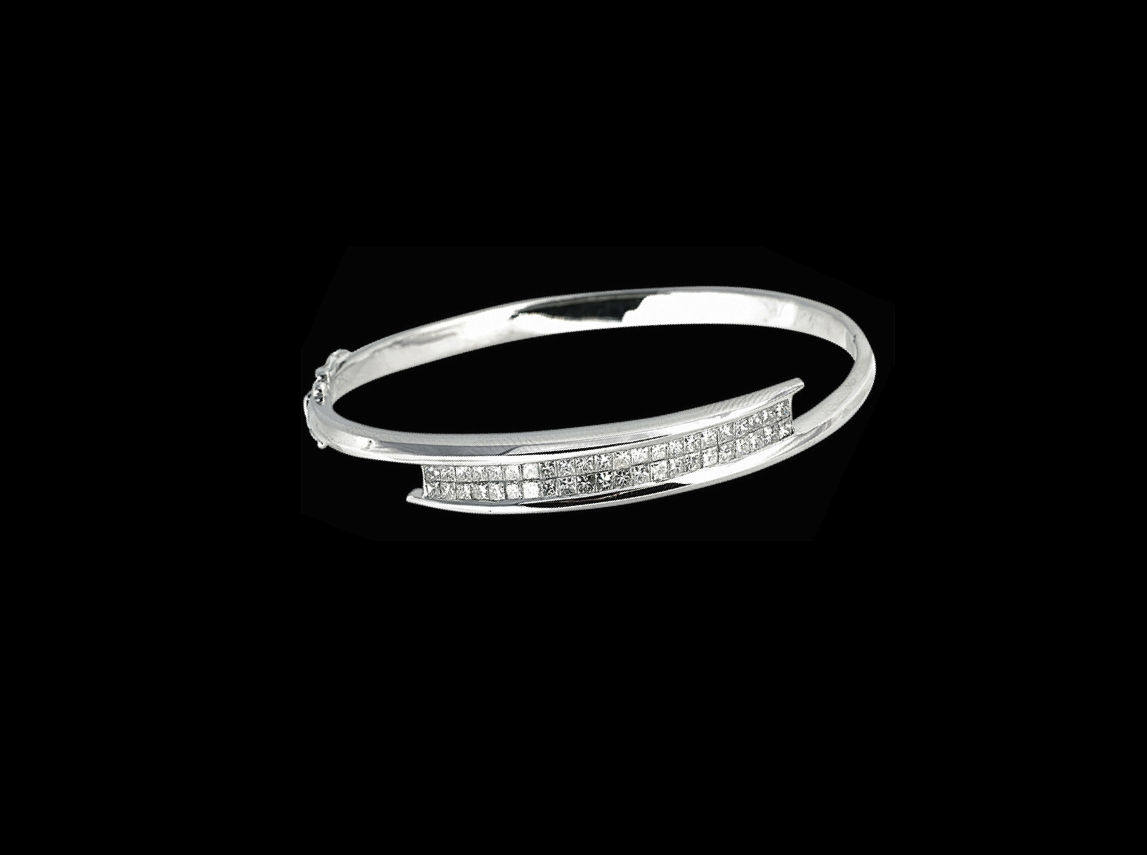 White Diamond Bracelet, 18k white gold