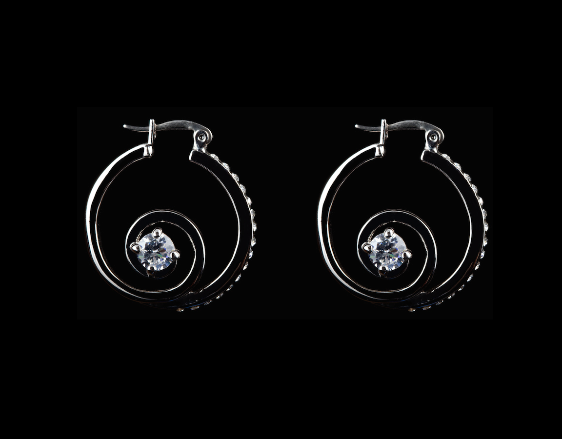 Brilliant-Cut White Diamond Earrings, 18k white gold