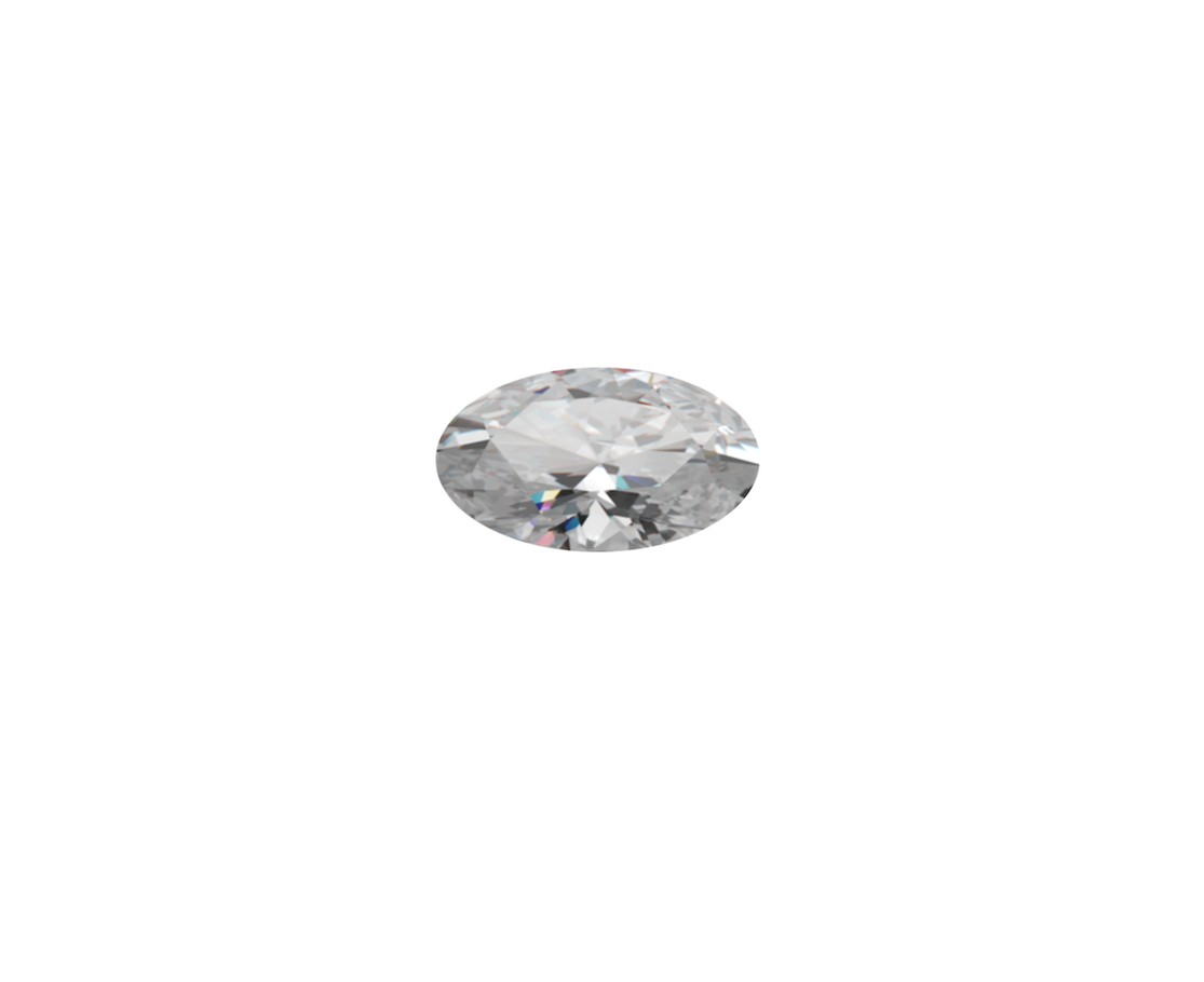 Oval mixed-cut Loose Diamond Stone, Colour: Colourless