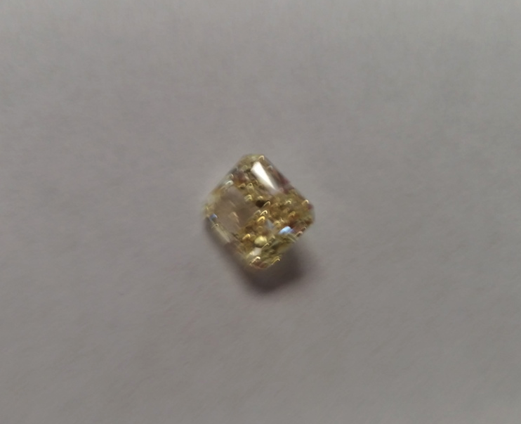 Cushion-cut Cognac Diamond Stone, Colour: Champagne Yellowish Brown