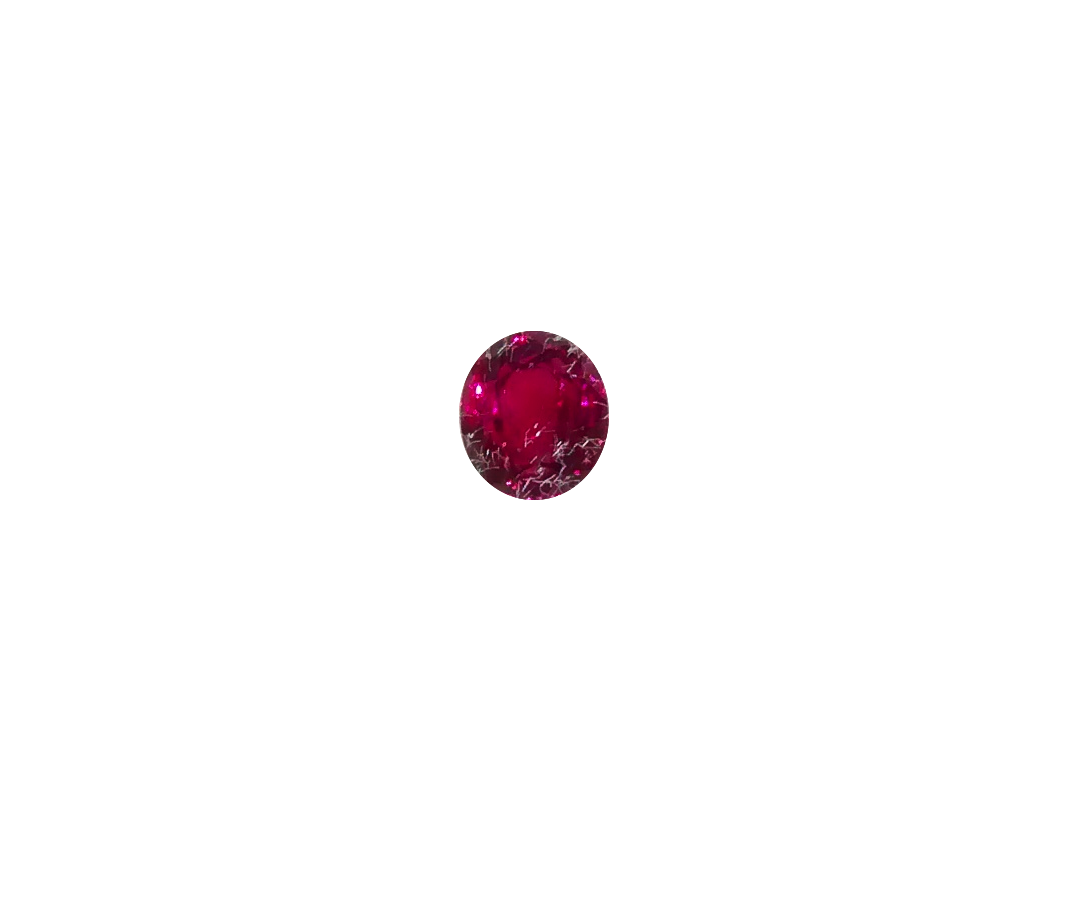 Oval Cut Loose Ruby Stone, Colour: Light Pinkish Red