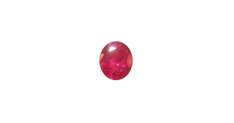 Oval Cut Loose Ruby Stone, Colour: Pinkish Red