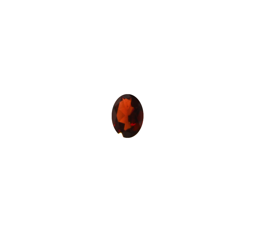 Oval-cut Loose Almandine Garnet Stone, Colour: Deep Red