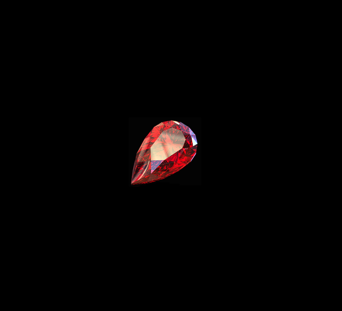 Pear-cut Loose Spinel Stone, Colour: Red